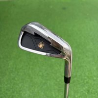 Jean-Carlo KD-505 Golf 7 Iron Club Golden Spider Cavity Back Irons Stainless Steel Shaft Non-Slip Grip for Beginner Amateur Golf