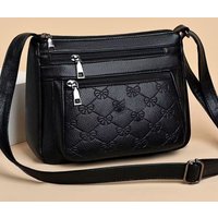 Unisex Square Shoulder Bag - Minimalist Crossbody Sling (Versatile Neutral-Tone Day Bag)