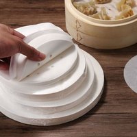 100Pcs New 4/5/6/7/8in Steamer Paper Disposable Round Bread Bakery Paper Buns Pad Paper Kitchen Cooking Tools