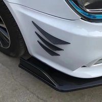 Universal Front Bumper Lip Diffuser Splitter Fins Body 6Pcs/Set Spoiler Car Tuning Canards Valence Car Decoration Decoration
