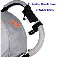 Baby Stroller Leather Pu Handle Cover For Cybex Beezy Stroller Pram Bumper Protective Cases Armrest Covers Carriage Accessories