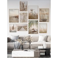 AliExpress FOOCAME Beige Wall Reed Cycling Landscape Palm Leaves Coconut Pictures for Posters Canvas Painting Lawn Art Print Decorative Living Room