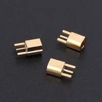 MMCX Female Jack Connector PCB Mount With Solder Straight Goldplated 3 Pins
