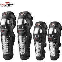 Motorrad Knieschoner Edelstahl Moto Ellenbogen Knieschützer Motocross Racing Schutzausrüstung Protector Guards Kit