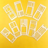 3-9 Pcs Handmade Flexible Record Template โ Multifunctional Mylar Stencils for Journal/Scrapbooking/Daily Planning & Drafting