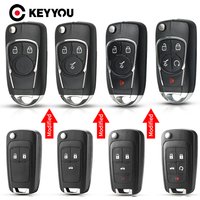 KEYYOU 1PCS Modified Flip Car Key Case For Chevrolet Cruze Epica Lova Impala For Opel Astra J Corsa E Insignia Zafira C