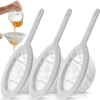 100/200/400 Mesh Reusable Nylon Ultra Fine Filter Mesh Strainer Spoon Sieve Soy Milk Juice Coffee Food Filter Kitchen Colander