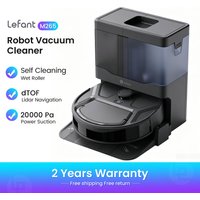 Lefant M265 natte en droge robotstofzuiger, 20000Pa, zelfreinigende natte roller, schoonwaterreiniging, laser dToF, anti-klitten, WiFi 2.4G/5G/Alexa/A
