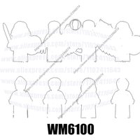 Action Figures Building Blocks Series WM6100 WM2041 WM2042 WM2043 WM2044 WM2045 WM2046 WM2047 WM2048 DIY Toys