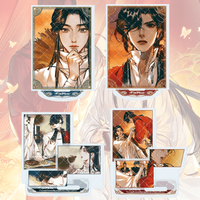 Anime TGCF Heaven Official's Blessing Acrylic Stand Holder 10cm Xie Lian Cute Figure Model Schoolbag Keychain Desktop Decor Gift