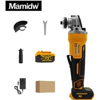 Szlifierka kątowa akumulatorowa (125 mm) - silnik bezszczotkowy, 3-stopniowa regulacja prędkości, kompaktowa konstrukcja | Kompatybilny z DEWALT 20V | Szlifowanie, polerowanie