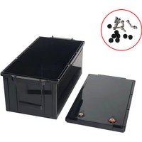 12V 24V Solar Cells RV Battery Storage Boxes Case Screw fixing 90Ah 105Ah 280Ah Lifepo4 Battery Storage Plastic Box