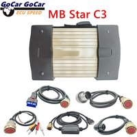Beste Qualität MB Star C3 Vollchip unterstützt 12V & 24V SD Connect Multiplexer Tester Diagnosetool Auto-Diagnosescanner