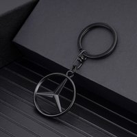 1pcs Metal Car Emblem Key Chain Decorate Styling Pendant For Mercedes Benz B/C/E/S Class A Class C200L GLC GLK New CLA Accessory