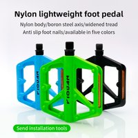 ESLNF Bicycle Pedals Made Of Nylon Shell Material Anti-slip Nail Design 271g Suitable For Mountain Bikes And Road Bikes