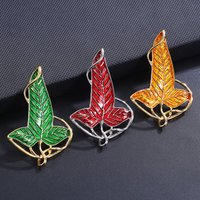 Chic Classic Drip Oil Multicolor Leaf Brooches For Unisex Vintage Trendy Plant Metal Pins Jewelry Casual Office Party Suit Gift