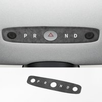 For Tesla Model 3(2023-) Model Y(2025-) Car Front Reading Light Panel Trim Sticker Made of Alcantara Interior Tuning Accessories