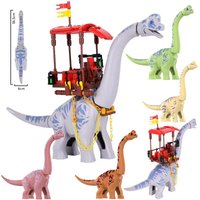 MOC Jurassic Dinosaurs World Dino Park Big Brachiosaurus Model Building Blocks DIY Dinosaur Figures Bricks Toys For Kids Gifts