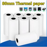 80MM Thermal Receipt Paper 3/6/10 Rolls White Paper For Mini Portable Thermal Receipt Printer For Supermarket Business Printing