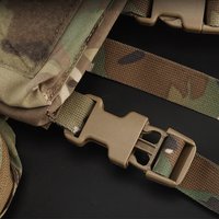 2pcs 1 Inch SRB Side Release ITW Repair Clasp for Micro Fight Vest Chest Rig Gear To Add Strap PALS MOLLE Webbing Connector POM