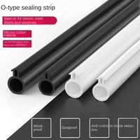 5/10/20M O-shaped Plastic Steel Window Universal Silicone Rubber Sealing Strip, Casement Window Thermal Insulation Sealing Strip