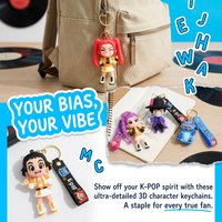 Hot Anime Film Kpop Huntriix Keychains Rumi Mira Zoey Keyring Cartoon Figure Car Keys Pendant Accessories Small Gift Wholesale