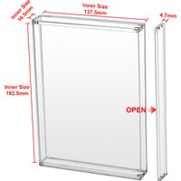 For XBOX 360 Acrylic Game Case Magnetic Transparent Storage Box for XBOX 360 Game Discs