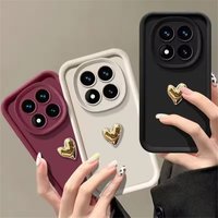 Redmi 15C 4G 171mm Case 3D Love Heart Soft Phone Case For Xiaomi Redmi Note 15 Pro Plus 5G 15 15C 4G Matte Silicone Back Cover