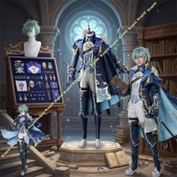 Genshin Impact Costume Lohen Cosplay Set With Clothes,Wigs,Shoes Hallowen Play Role Clothes High Quality Costume