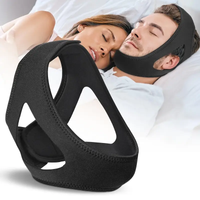 Anti-snoring chin strap. Adjustable, breathable, for men & women. Stops snoring by keeping mouth closed. Effective solution