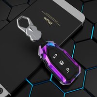 Zinc Alloy Car Key Case For Ford Puma Grand C Max Focus Mondeo Kuga Fiesta Ecosport Transit Kuga Silicone Remote Key Case