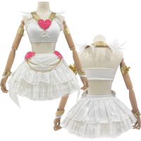 HOLOUN Panty Anarchy Cosplay Costume Wig Stocking Panty Anime White Top Skirt Convention Halloween Christmas