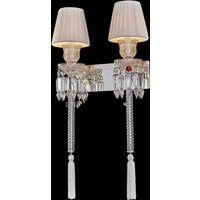 Luxury Crystal Wall Lamp European Style Villa Bedroom Living Room Dining Room Headlights Retro Wall Decoration Bedside Light LED