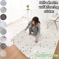 10PCS 30*30cm SXP Self-adhesive Marble Tile Floor Sticker Waterproof Living room Toilet Kitchen Home Floor Decor Wall sticker