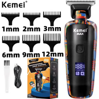 Kemei KM-MAX5090 Electric Hair Clipper Multifunctional Home Hair Trimmer Printing Graffiti Razor USB Men's Electric Shaver