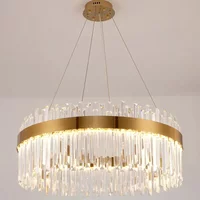 Modern Luxury Chandeliers Crystal Pendant Ceiling Lights for Living Dining Room Kitchen Gold Pendant Light Decor Indoor Lighting