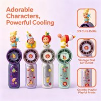 Handheld small fan portable, silent, long-lasting student party USB charging outdoor cooling device
