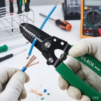 LAOA 7inch Wire Stripping Pliers Multifunction Cable Stripping Tools Portable Electricians Pliers