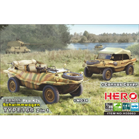 Hero F35003 German Pkw.k2s Schwimmwagen Model 166 Assembling Model Kit 1/35