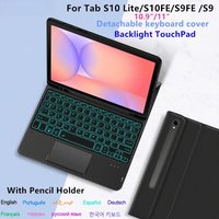 For Samsung Galaxy Tab S10 Lite 10.9 inch SM X400 X406B Case with Keyboard Stand Cover for Tab S10/S9 FE S10 Lite 10 9 10.9 Case