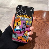 Funny Cartoon SimpsonS Case for iPhone 17 Pro Max 12 Air 11 14 15 X XS XR 7 8 SE 13 Mini 17P 16P 16 Plus Funda Back Phone Cover
