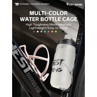 AliExpress West Biking WEST BIKING Bicycle Bottle Holder Integrated Surround Stable Fit Bike Kettle Cage PC Lightweight Buckle Design Bike Bottle Stand