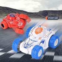 Stunt Spinning Toy Car Kids Pull Back Car for 3 Year Old Boy Girl and Toddler Up 360 Upright Rotation Game