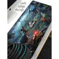 Jurassic World Evolution 2 Mouse Pad Keyboard Mouse stitch Mouse pad,Desk Mats,Gaming Accessories,PC Parts XXL90x40cm