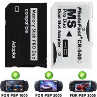 Single/Dual Slot Memory Stick Pro Duo Adapter Card Reader New SD Card Adapter For Sony PSP1000 2000 3000 Console Accessories
