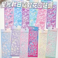 Bubble Chucks Handbook Material Laser Decal Planner Stickers Glitter Cute Hand Account Star Sticker