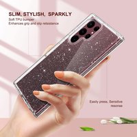 Clear Glitter Case For Samsung Galaxy S26 Ultra S25 Plus S24 FE S23 S22 S21 S20 A07 A37 5G A17 A57 A56 A36 A26 A16 Phone Cover