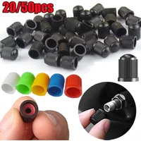 Car Tire Valve Caps with O Rubber Ring Universal Tyre Tire Stem Valve Caps Black Red Dust Covers for Car Bike Motorcycle Bicycle