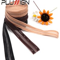 3Yards Black Elastic Band Non-Slip Elastic Band With Big Holes Silicone Grip Elastic Band Wig Making Accessories For Wig Sewing
