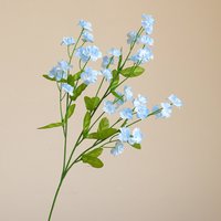 Artificial Forget Me Nots Silk Flower Arrangement for Vase and Table Displays Lightweight and Designed for Indoor Use